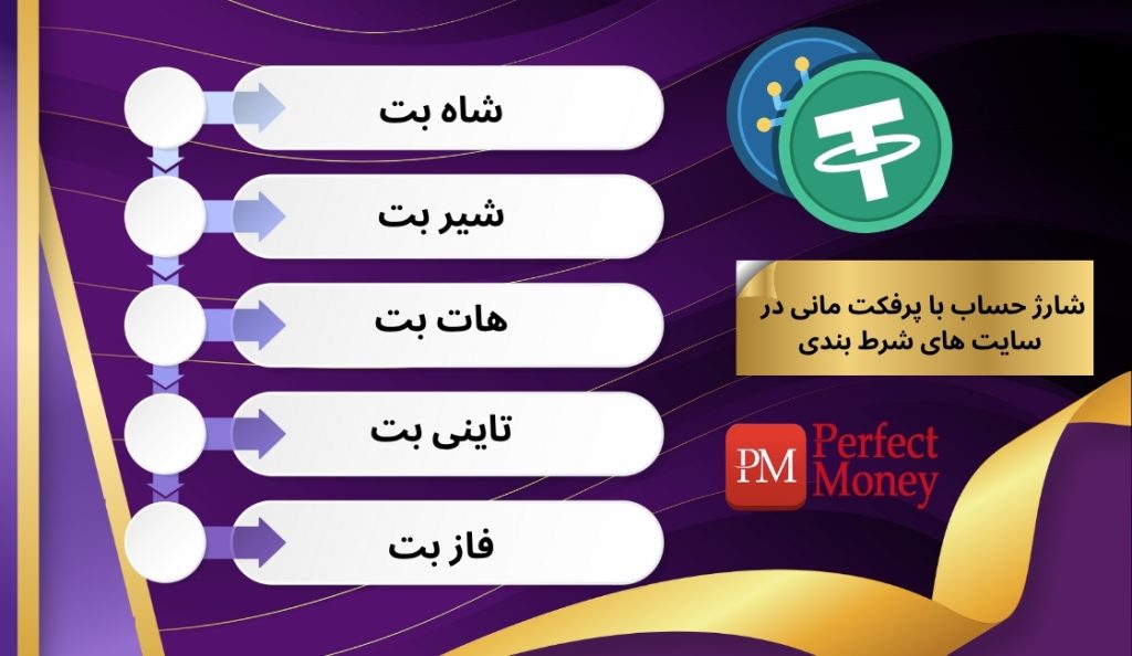 شارژ حساب با پرفکت مانی در بهترین سایت‌ های شرط بندی